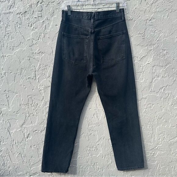 AGOLDE 90's Jeans Women 25 Distressed Straight Leg Button Fly Organic Cotton - Picture 5 of 9